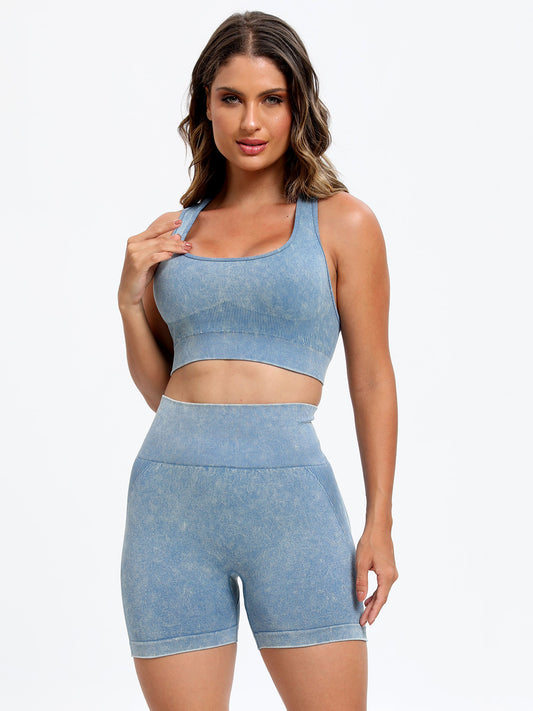 Strap Top and Shorts Active Set