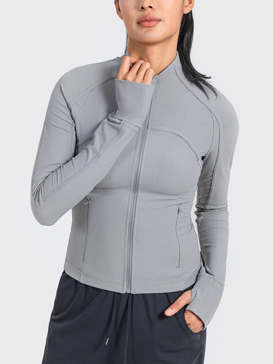Zip-Up Long Sleeve Jacket