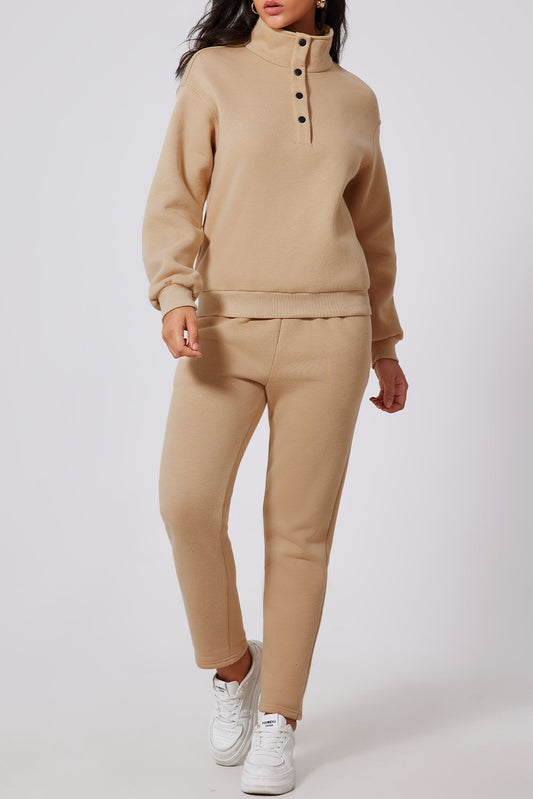 Active Half Snap Turtleneck Top and Pants