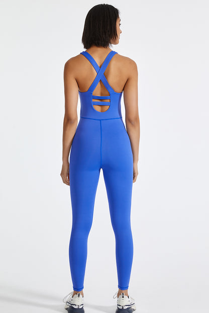 Crisscross Back Active Jumpsuit