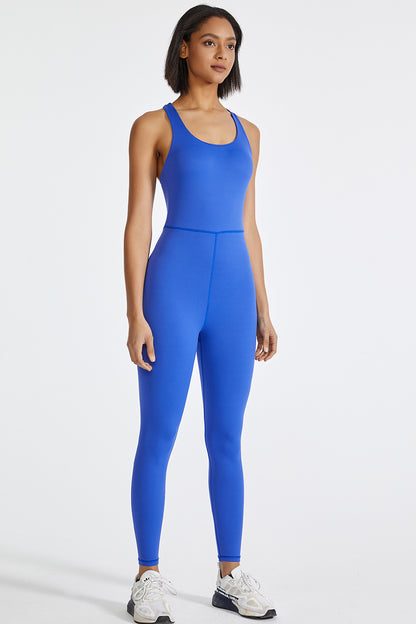 Crisscross Back Active Jumpsuit