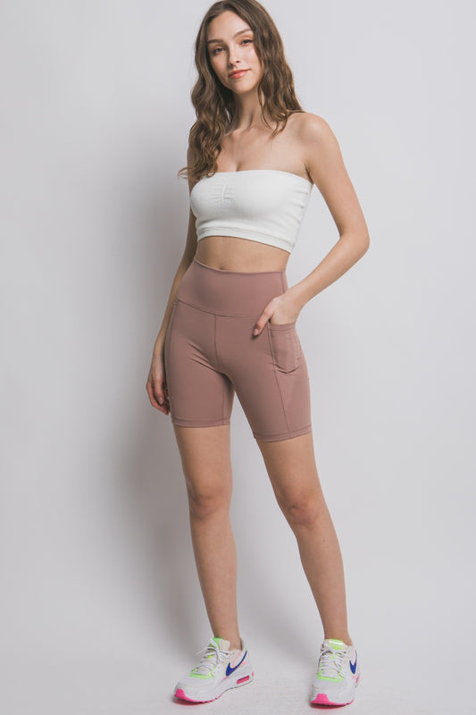 High Waist Active Shorts
