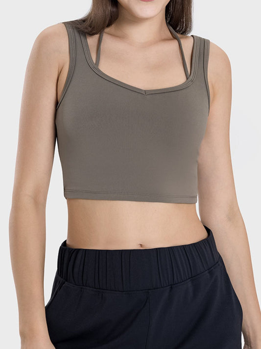Crisscross Square Neck Tank